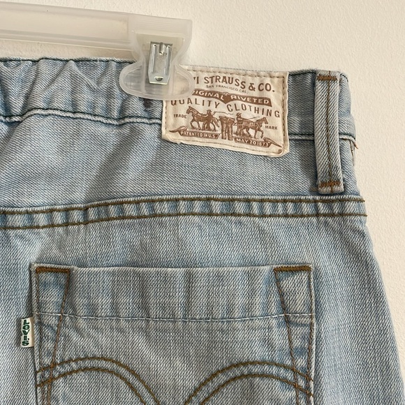 Levi’s Eco 539 Jeans Vintage Straight 36x30 Blue White Green Tab Denim Organic - Picture 9 of 16